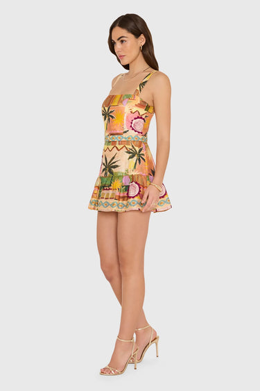 Amanda Uprichard April Romper in Palm Springs Print