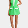 Amanda Uprichard Archer Romper in Grass Ivory