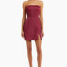 Amanda Uprichard Arely Dress in Burgundy - Estilo Boutique