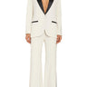 Amanda Uprichard Caviar Pants in Ivory Black
