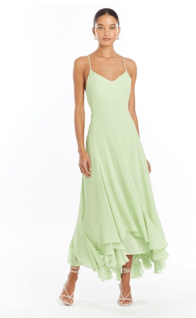 Amanda Uprichard Clemenza Dress in Pear - Estilo Boutique