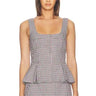 Amanda Uprichard Dayne Top in White Multi