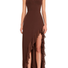 Amanda Uprichard Eden Gown in Cocoa