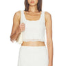 Amanda Uprichard Elisha Top in White