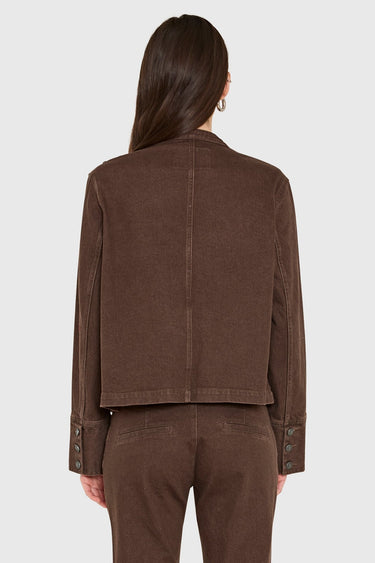 Amanda Uprichard Emma Jacket in Cocoa