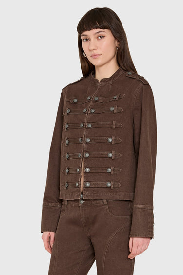 Amanda Uprichard Emma Jacket in Cocoa