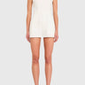 Amanda Uprichard Frida Romper in White Wash - Estilo Boutique