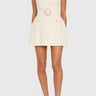 Amanda Uprichard Gramercy Skort Romper in Ecru