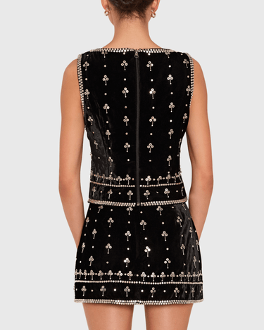 Amanda Uprichard Ines Top in Black