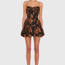 Amanda Uprichard Ivy Skort Romper Bubble in Black
