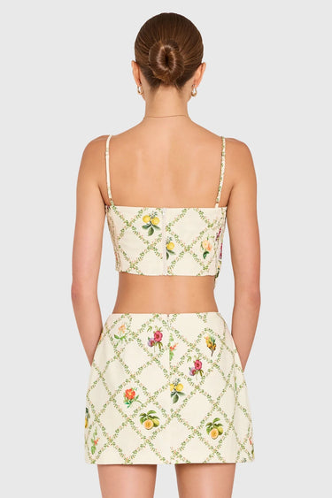 Amanda Uprichard Juna Top in Trellis