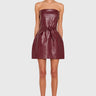 Amanda Uprichard Karla Dress in Burgundy