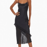 Amanda Uprichard Luciana Silk Dress in Black - Estilo Boutique