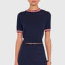 Amanda Uprichard Maia Top in Navy