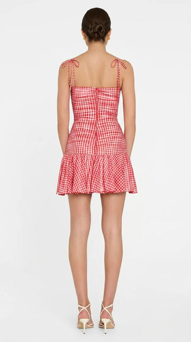 Amanda Uprichard Mercedes Dress in Red White