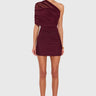 Amanda Uprichard Mia Dress in Aubergine