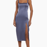 Amanda Uprichard Mileena Dress in Pewter - Estilo Boutique