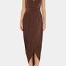 Amanda Uprichard Rosado Midi Dress in Cocoa
