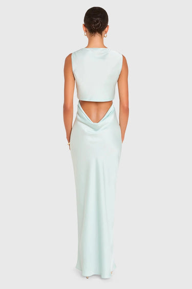 Amanda Uprichard Roslyn Gown in Celadon