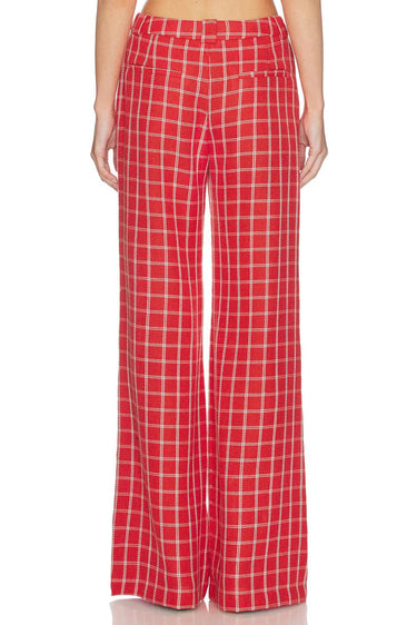 Amanda Uprichard Saddler Pants in Red