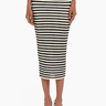 Amanda Uprichard Seine Skirt in Black Cream - Estilo Boutique