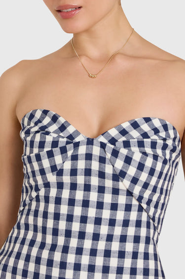 Amanda Uprichard Solina Tunic in Navy White
