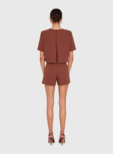 Amanda Uprichard Willa Romper in Harvest