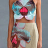 AMUR Orielle Asymmetrical Skirt in Sage Orchid