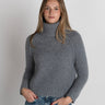 Archer Archie Stitichy Turtleneck Sweater in Heather Grey
