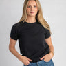 Archer Cashmere Gray Tee in Black