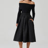 ASTR Andolina Midi Skirt in Black - Estilo Boutique