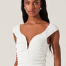 ASTR Ninette Bodysuit in White - Estilo Boutique