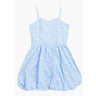 Ava & Yelly Tween Bow Bubble Party Dress in Sky Blue