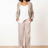 Avenue Montaigne Carla Pants in Satin Casia - Estilo Boutique