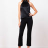 Avenue Montaigne Leo Boucle Pant in Black