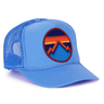 Aviator Nation All Seasons Circle Trucker Hat in Neon Blue