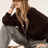 ba&sh Jassida Sweater in Chocolate