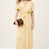 ba&sh Natalia Pleated Dress in Yellow - Estilo Boutique