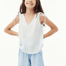 Bella Dahl Girl Tie Shoulder Top in Peach Clouds - Estilo Boutique