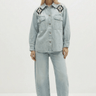 Berenice Cienna Denim Shirt in Light Denim Blue