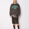 Berenice Jamyla Sequin Skirt in Dark Leopard