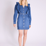 Berenice REEM Dress in Blue Denim - Estilo Boutique