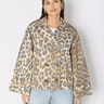 Berenice Trench Muriel Short Trench Coat in Leopard Print