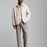 Billy Reid Felted Wool Chore Coat in Dove Heather
