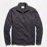 Billy Reid French Terry Half Zip in Asphalt