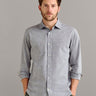 Billy Reid Oxford Hutchenson Dress Shirt in Light Grey