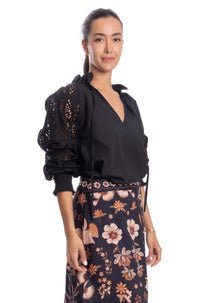 Bindu AUra Blouse in Black