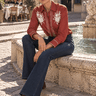 Bindu Olympia Blouse in Lava