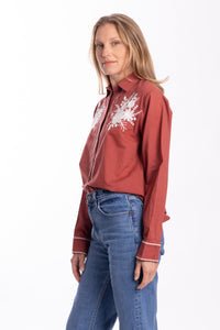 Bindu Olympia Blouse in Lava