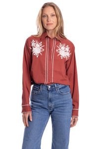 Bindu Olympia Blouse in Lava